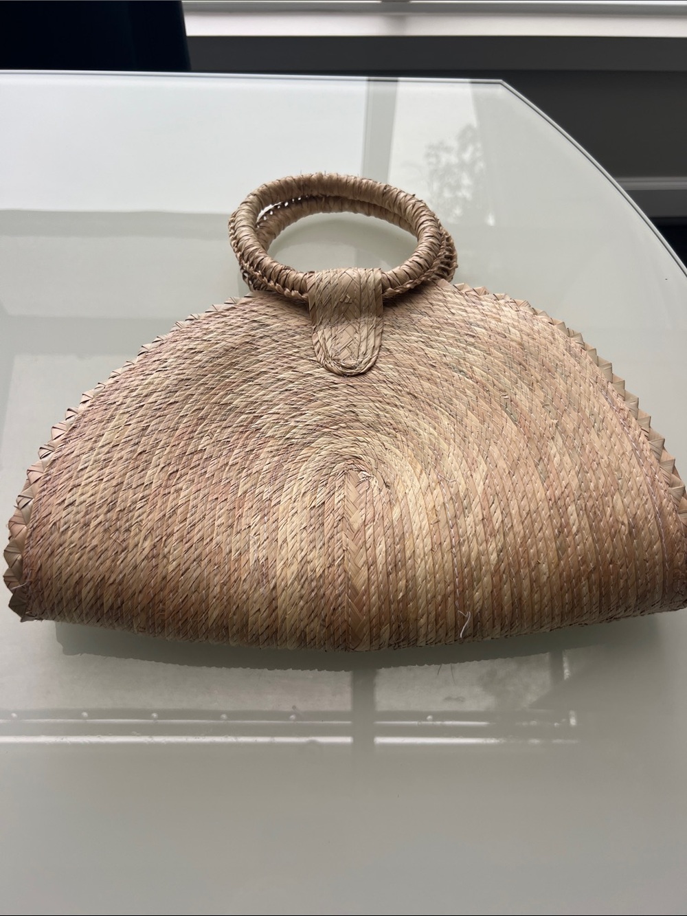 Nativa Tan Circle-Handle Tote - Picture 4 of 4